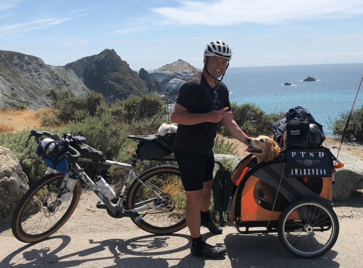 Brian Nadon and Ginger touring California